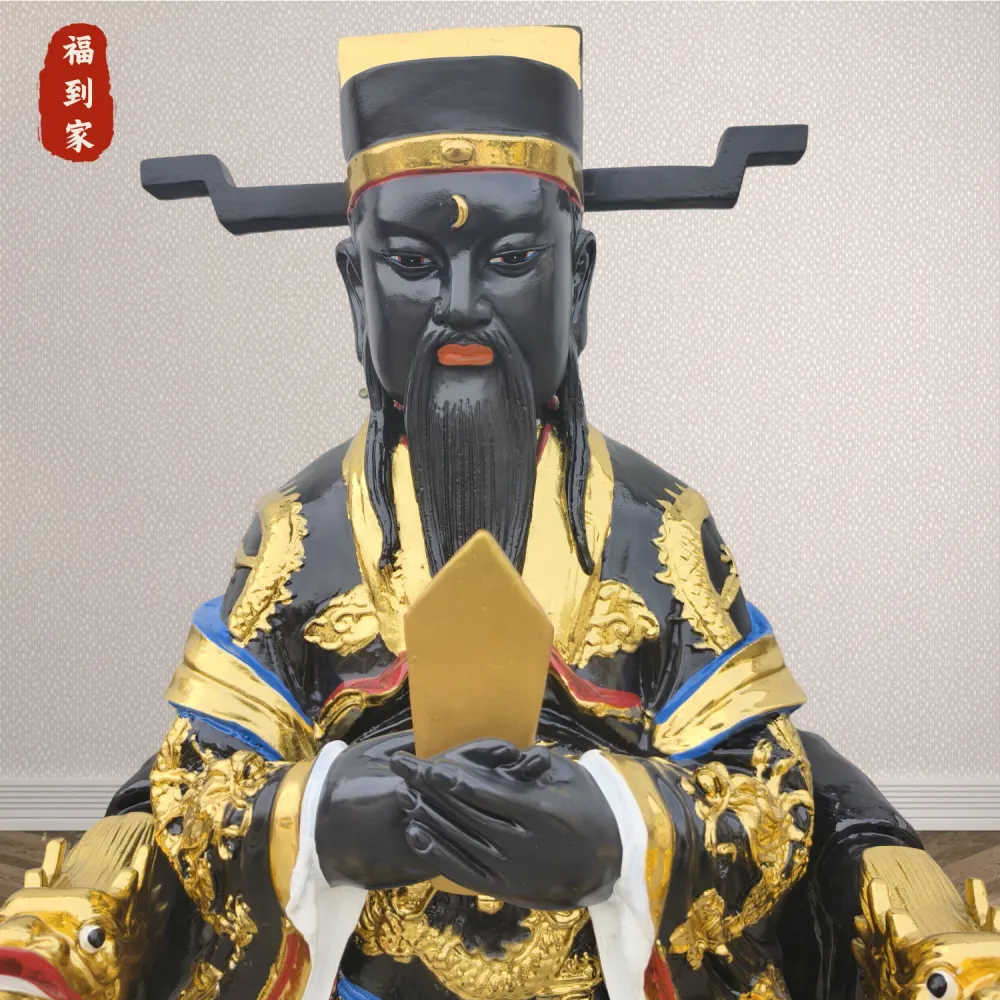河南佛道家供应玻璃钢佛像 包公神像 包大人包黑子 包青天神像