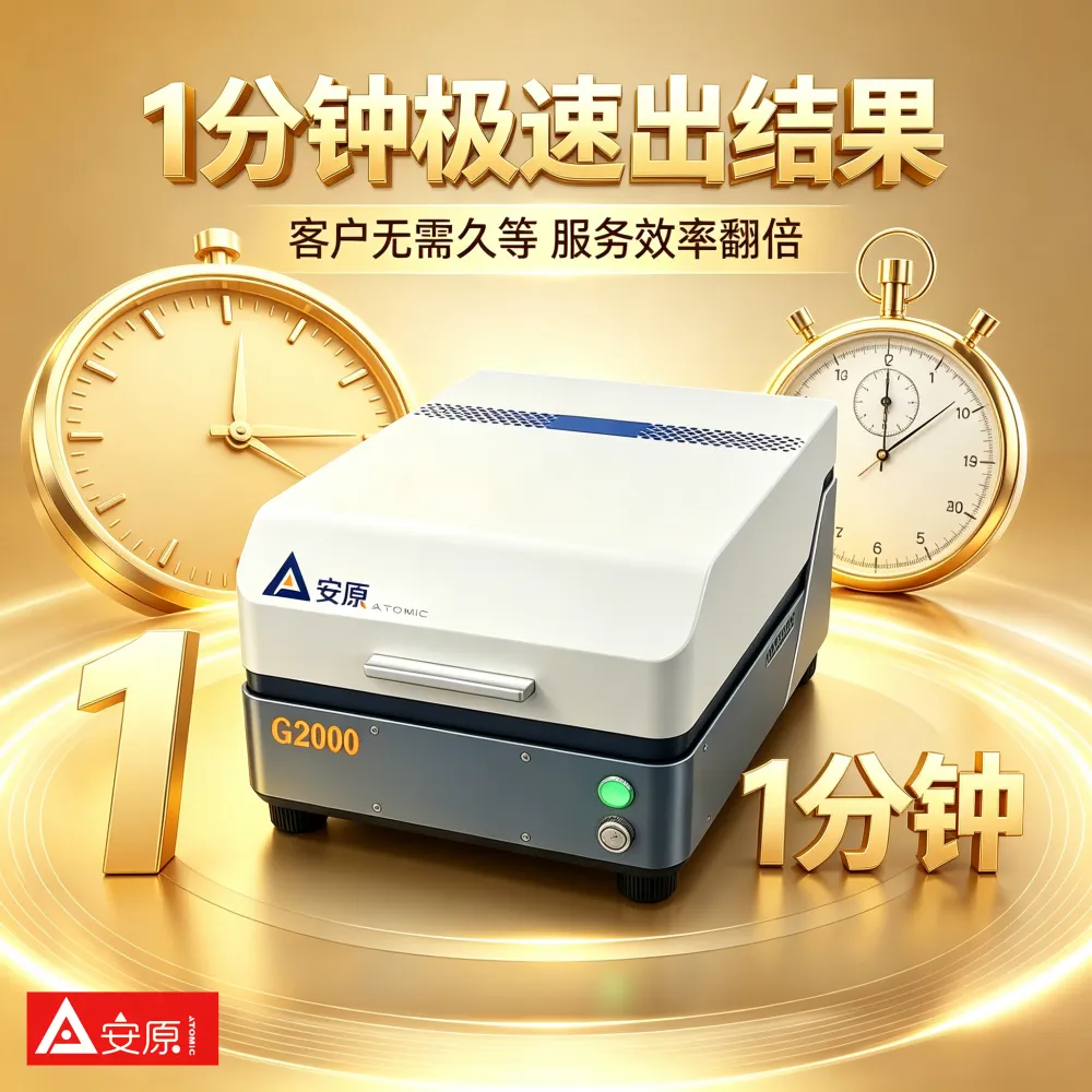 ATOMIC安原G2000台式黄金纯度分析仪全屏蔽X光管研究实验室用