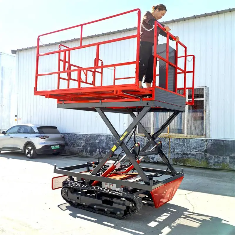 液压果园升降平台 轮式自行走果树采摘平台 高空作业升降车