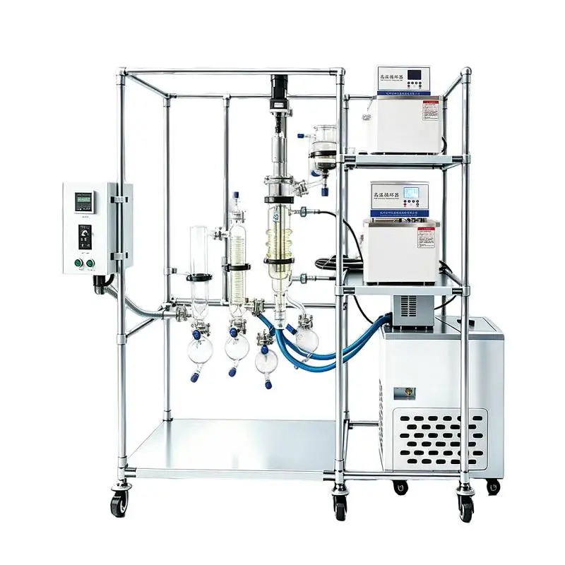 AYAN-F80实验室物料短程蒸发冷凝分离提纯设备 分子蒸馏仪
