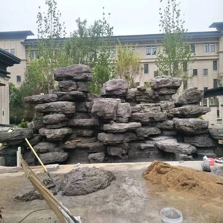青州市大型水泥假山 室外假山景观工程 清秀园林 可定制