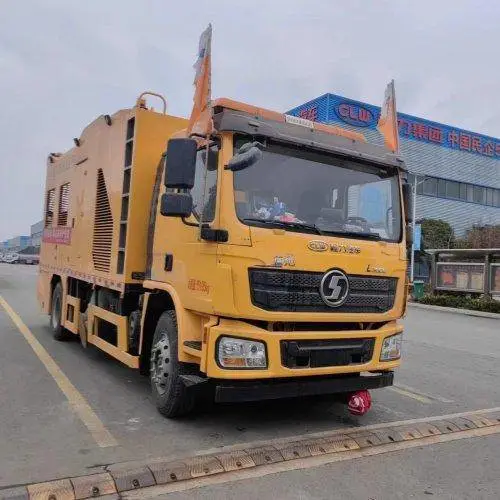 双排带吊救险车 4000方排水车子母式 城市排涝泵车