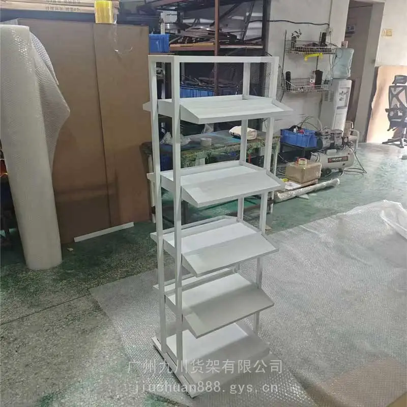 名创多层置物架落地书架饰品店边墙货架简易收纳整理架铁艺展示架商用货架