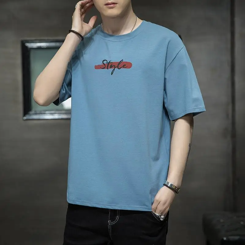 广东地摊卖20的衣服批发韩版纯棉大码短袖T恤5元服装批发***