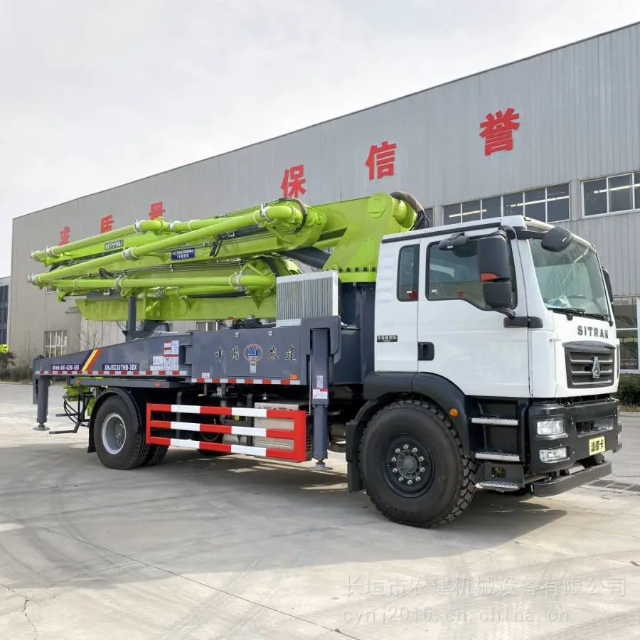 农建机械38米混凝土泵车 大方量建筑浇筑施工输送天泵 规格齐全