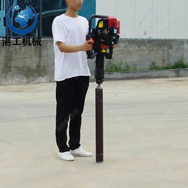 山东湛工新款取土钻机冲击式作业 轻便环境土壤检测取样钻机