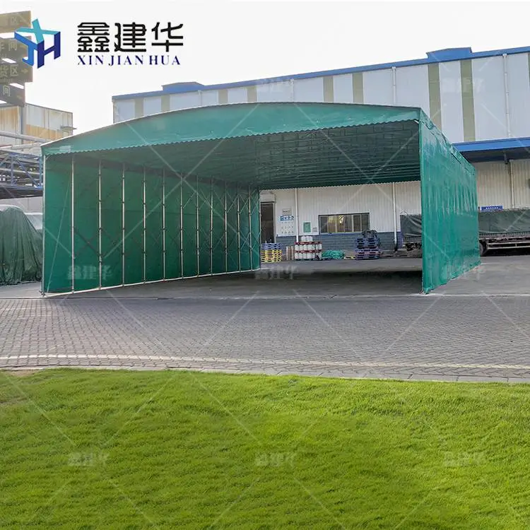 仓库搭简易棚 厂房通道活动雨棚 搭建 仲巴
