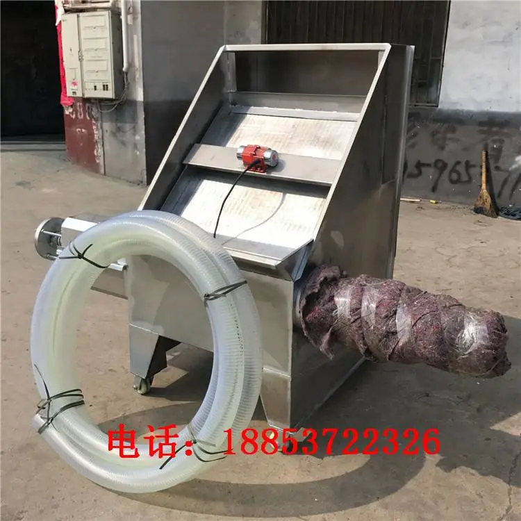连云港220v猪粪脱水机价格粪便分离机牛粪鸡粪螺旋压榨机