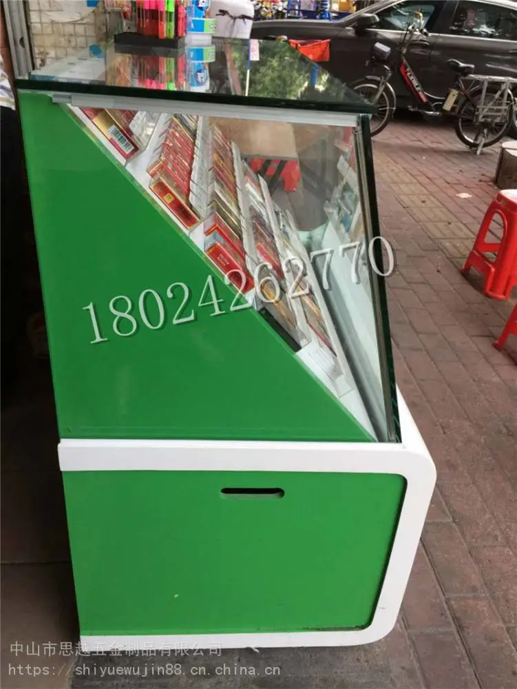 带收银台一体木质多功能组合展示架烟柜酒庄酒行酒柜
