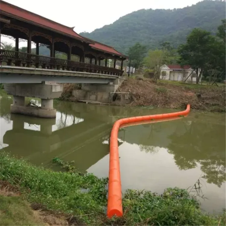 水电站大坝前浮式拦污排制造安装
