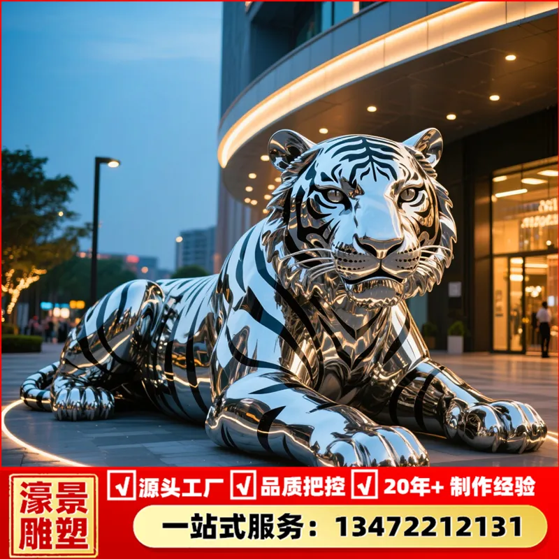 几何切面动物雕塑仿真兔子造型景观公园草坪装饰摆件不锈钢雕塑源头工厂