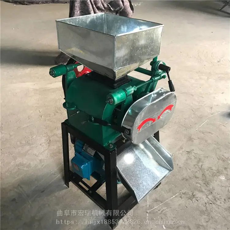 葫芦岛小型玉米加工机器辽宁花生碎粒机做点心用花生轧碎机
