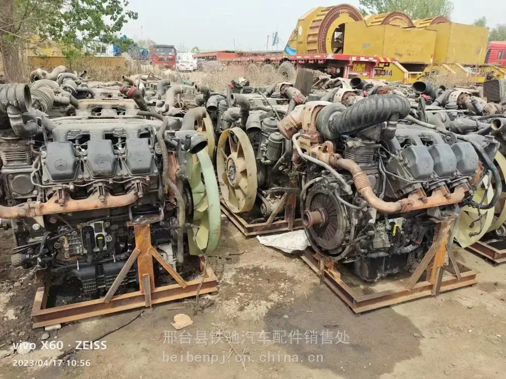 奔驰OM501发动机总成，V8，OM441,OM442,V6发动机拆车件