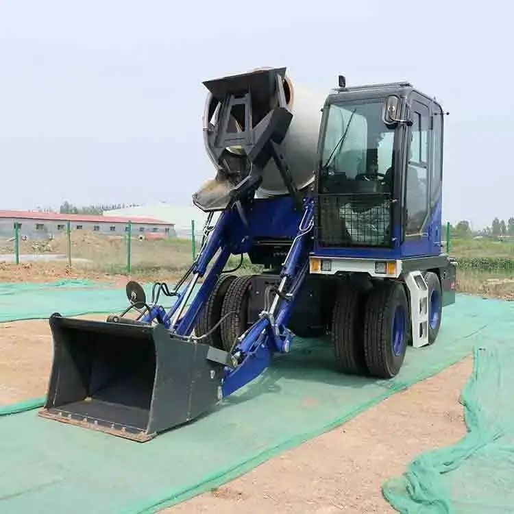 沧州小型自上料搅拌车工程移动式混泥土商砼罐车自行走泵车