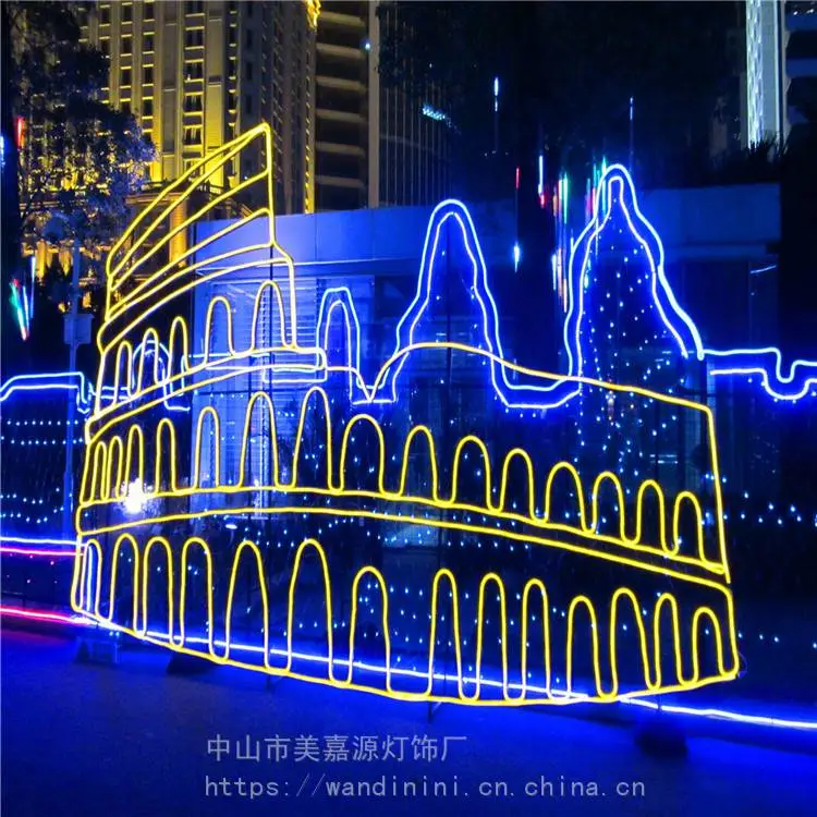 风动幕墙灯光 led幕墙灯光 商场灯光亮化装饰厂家
