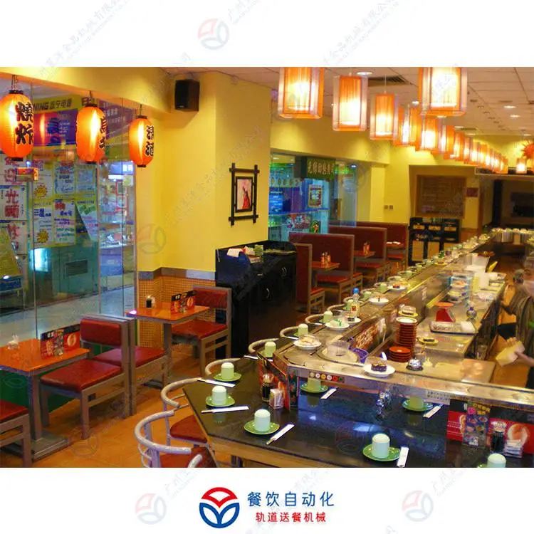 回转寿司设备欧洲 回转寿司设备***设备 不锈钢链片回转台 静音回转寿司机