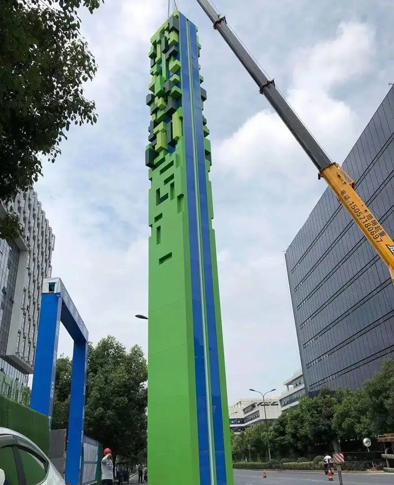 成都户外异形精神堡垒大型标识牌 内蒙古包头 不锈钢浮雕制作