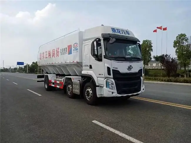 江淮***后六多功能饲料车-拉饲料汽车可拉不同饲l料