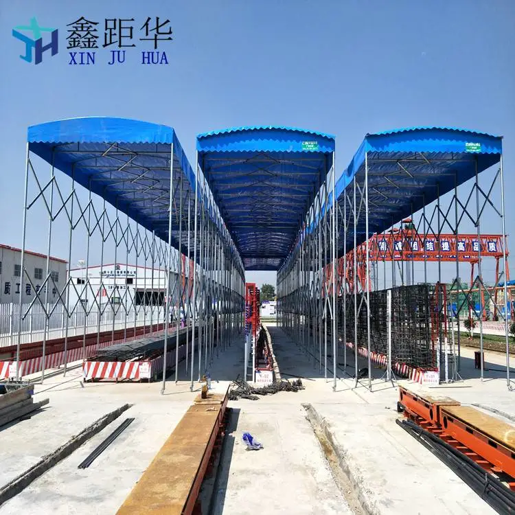 伸缩雨罩新乡卫滨篮球场雨棚加工制造