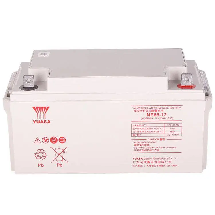 YUASA汤浅NP65-12 铅酸性免维护电池 12V6***H应急专用 UPS电源专用