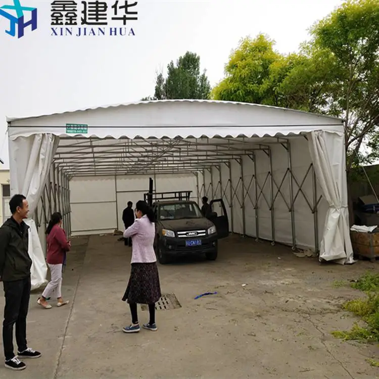 苏州沧浪大型仓库推拉移动雨棚制造厂家