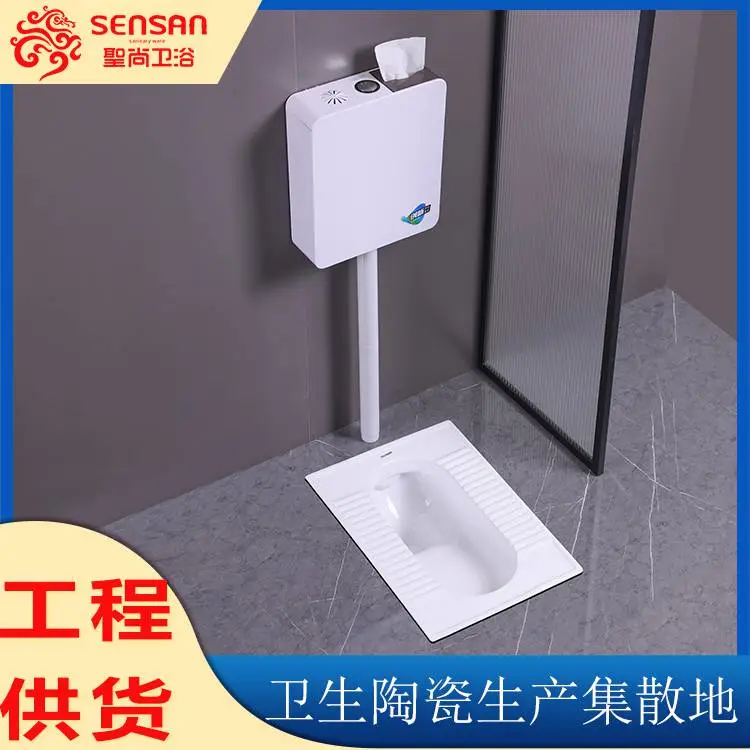 存水弯蹲便器 厕所陶瓷感应式 多种型号可选 聖尚