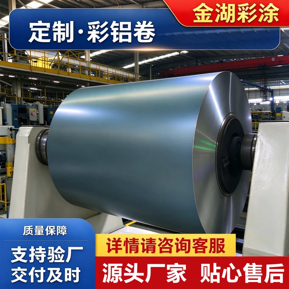 彩涂铝卷彩色铝皮1060 3003铝合金多规格多用途建筑防腐保温铝卷