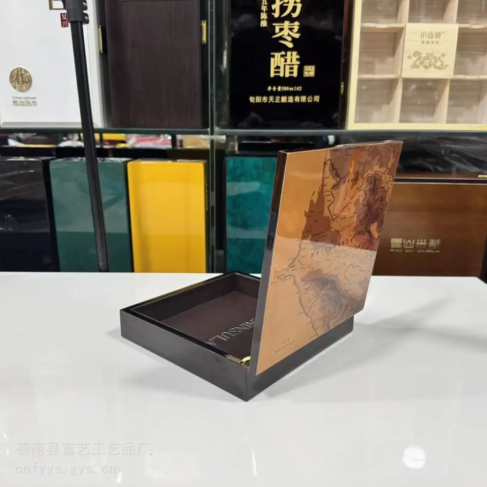 木盒生产厂家 西洋木盒包装 实木烤漆木盒 米醋木盒包装温州木盒厂