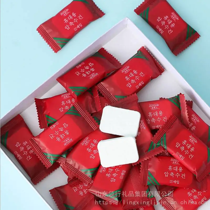 家用一次性方形加厚旅行便携糖果洁面巾压缩毛巾浴巾洗脸巾