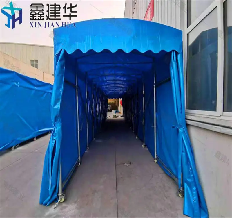 德州宁津活动棚伸缩蓬大棚单边流水加工制作