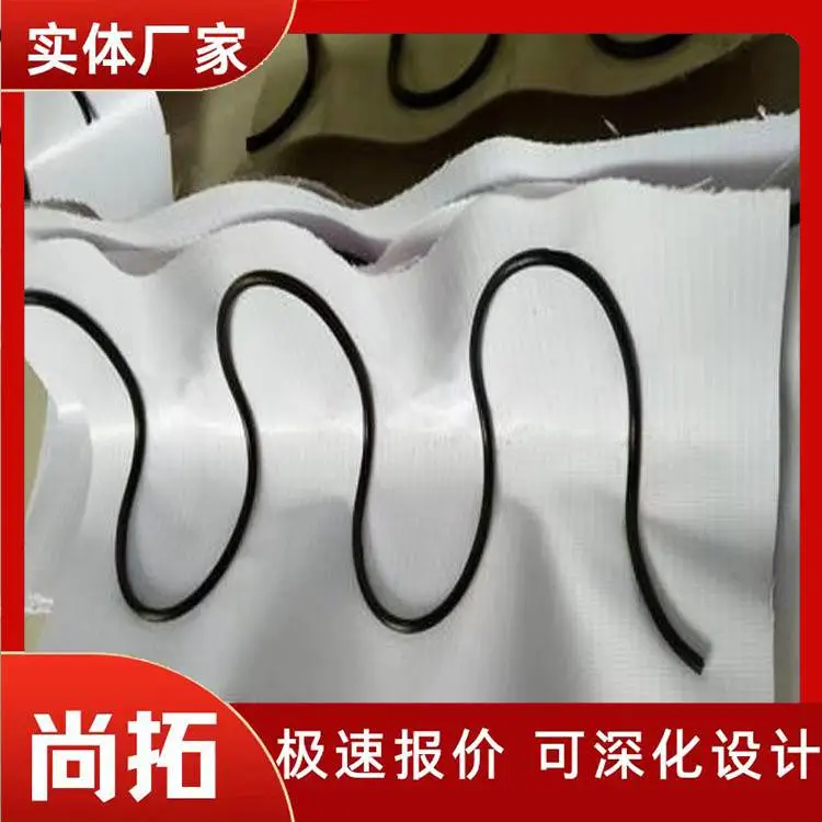 100mm隧道用环向PVC弹簧半圆管 半圆软式透水管 钢丝Ω型排水管 尚拓