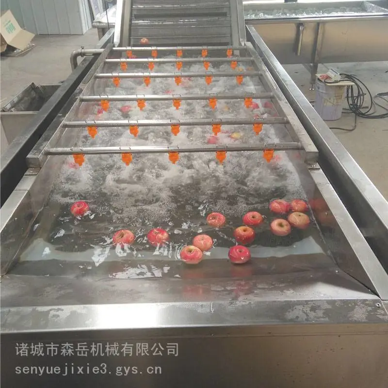 森岳SY-5000气泡喷淋清洗机 辣椒清洗机油菜清洗机菠菜清洗机