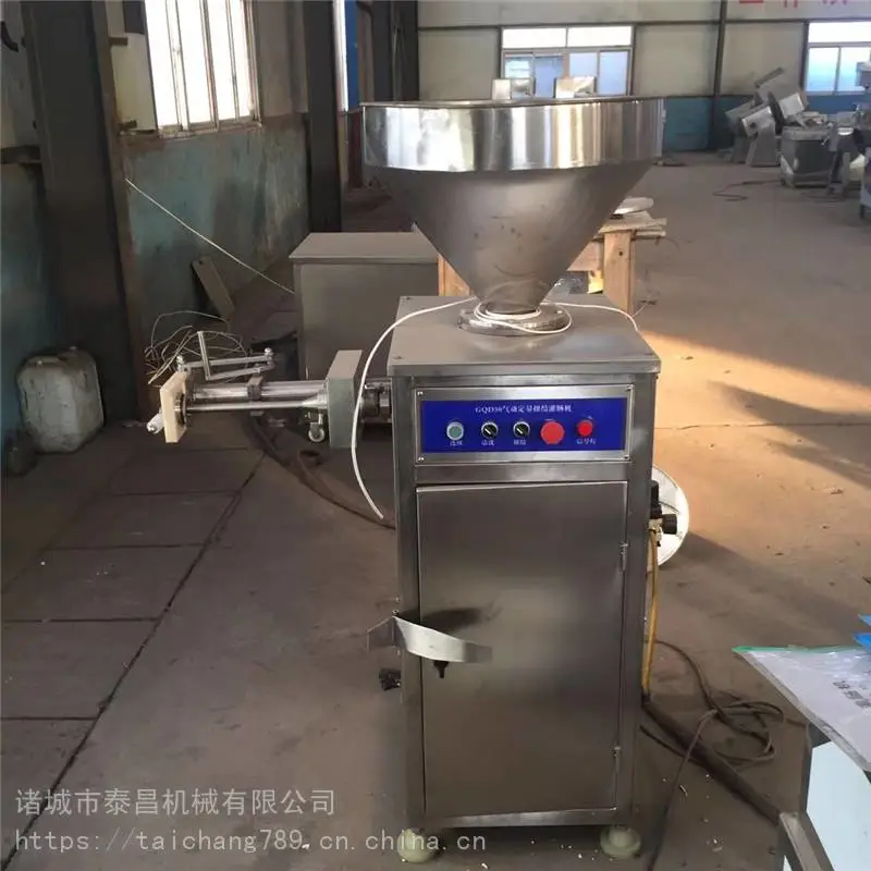 小型自动定量灌肠机 广式腊肠蒜香肠灌肠机 台烤肠定量打结灌肠机器