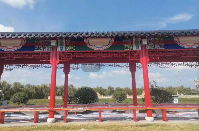 宝鸡千阳古建手绘墙体彩绘围墙 涂鸦文化墙外墙浮雕壁画墙绘