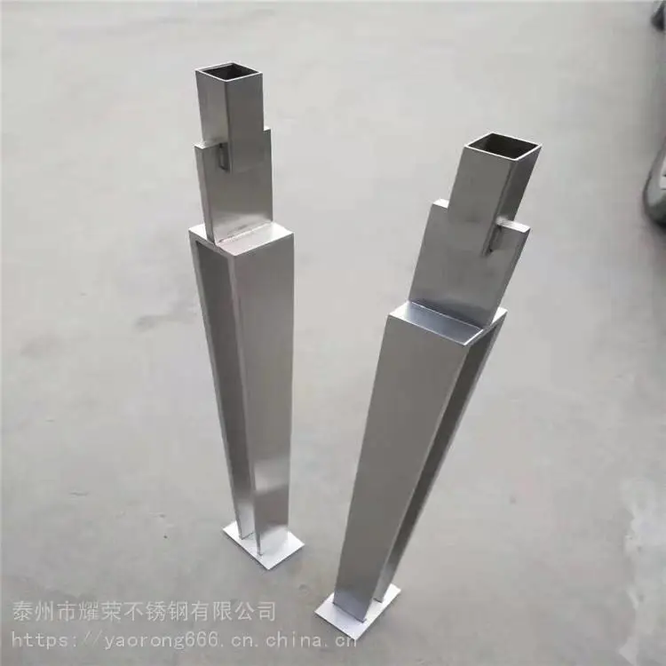 双挂不锈钢立柱 企业 阳台不锈钢护栏 按图定制