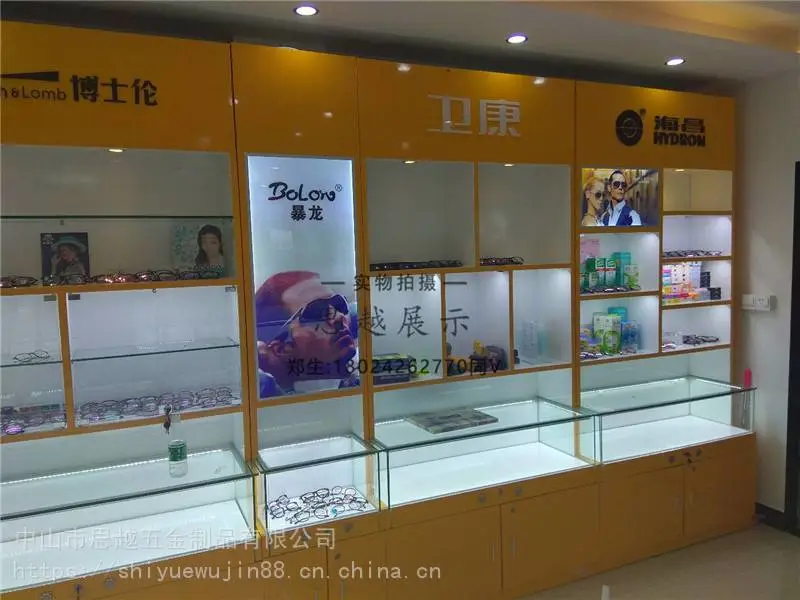大量眼镜柜台全新高柜出售加工珠宝手表展示柜