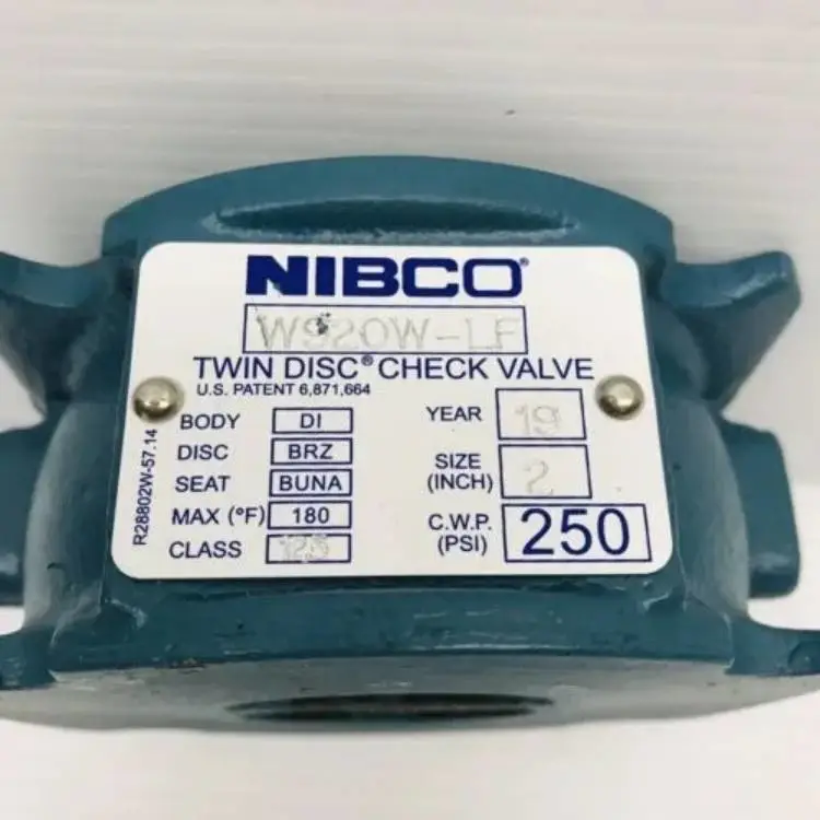 NIBCO止回阀阀门尼必可系列铸铁对夹式止回阀产品