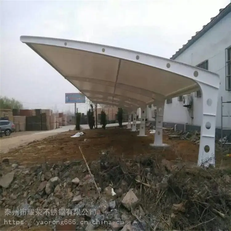 旅游景点 不锈钢雨棚钢梁 雨搭支架 厂家供应