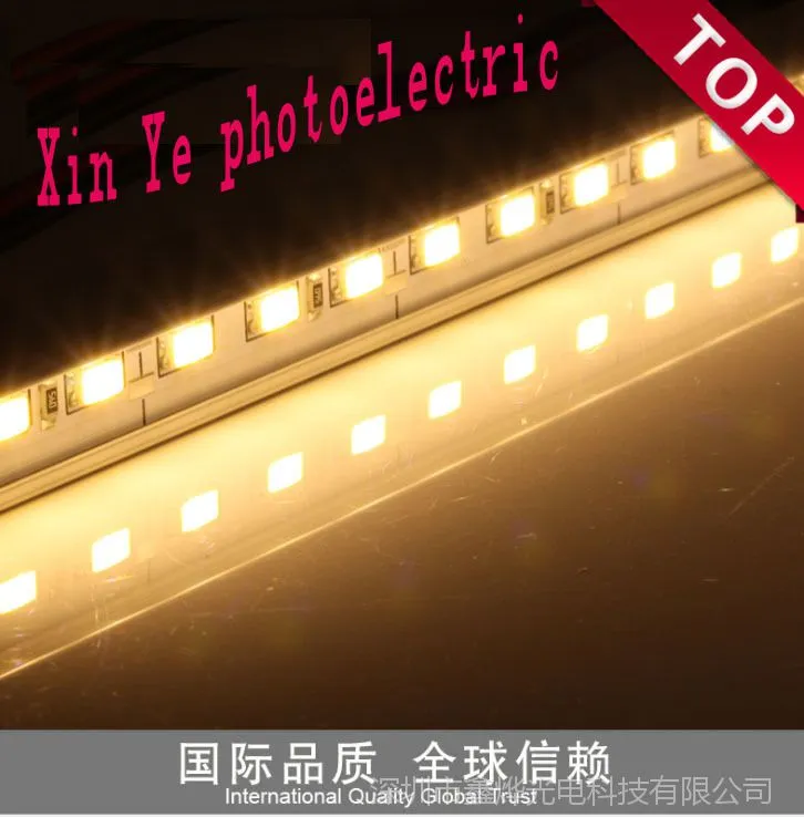5050硬灯条LED线条灯 60灯1米 DC24V低压 带铝槽+pc透明面罩槽线条灯 厂价直销