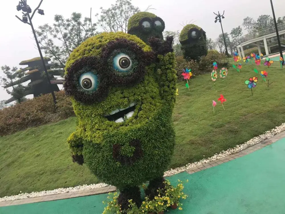 植物绿雕景观制作创意成都绿雕仿真植物绿雕