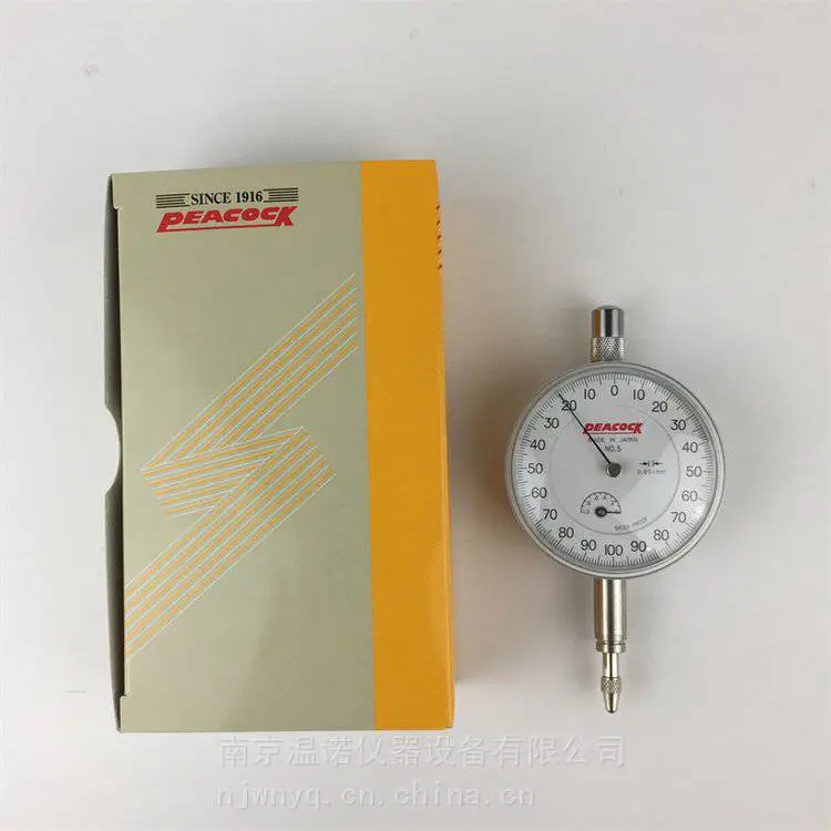 日 本PEACOCK孔雀5F型表盘指针式指示表***表千分表0~1mm