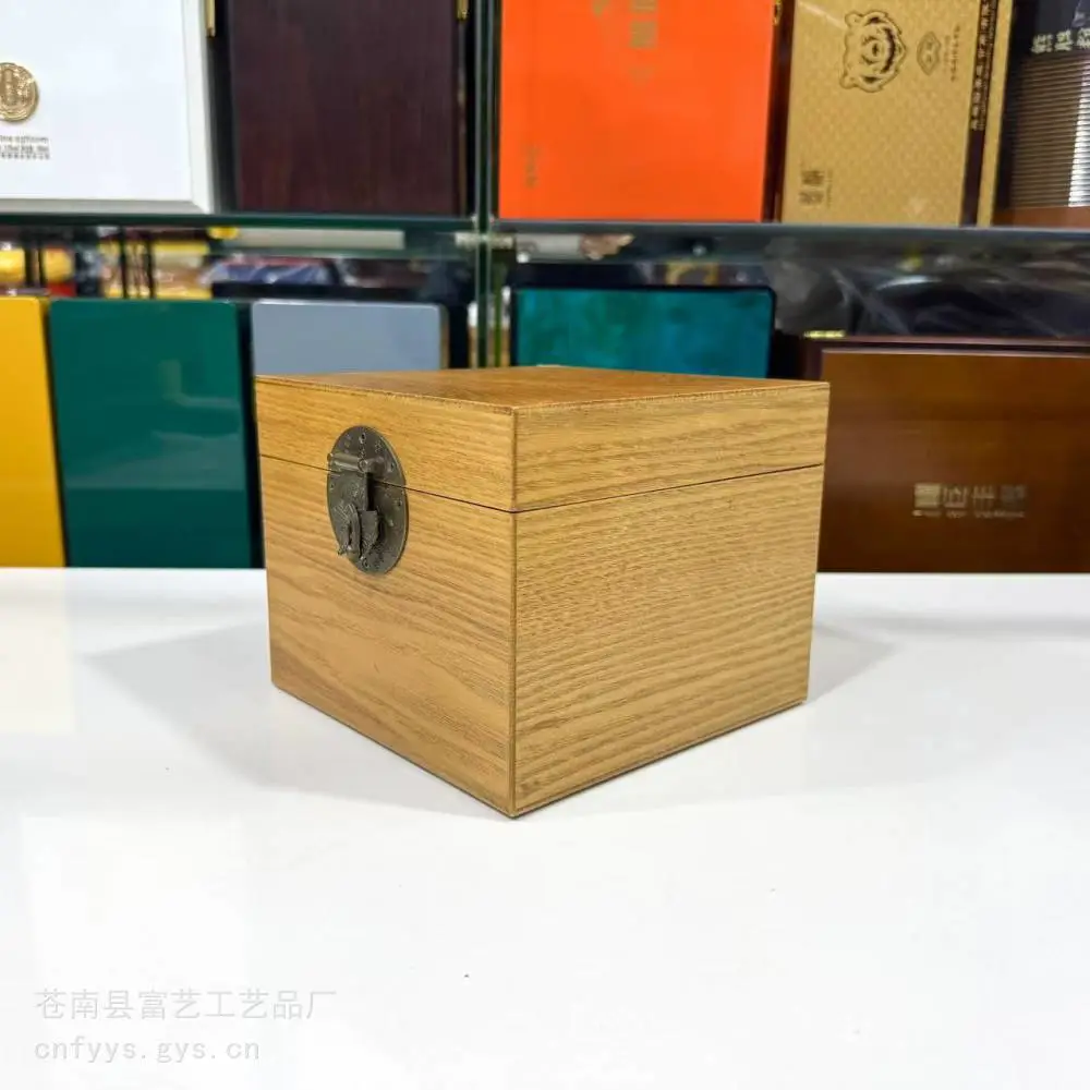 定做木盒厂家 山参木盒包装 酒盒木盒包装 小罐茶木盒富艺木盒厂