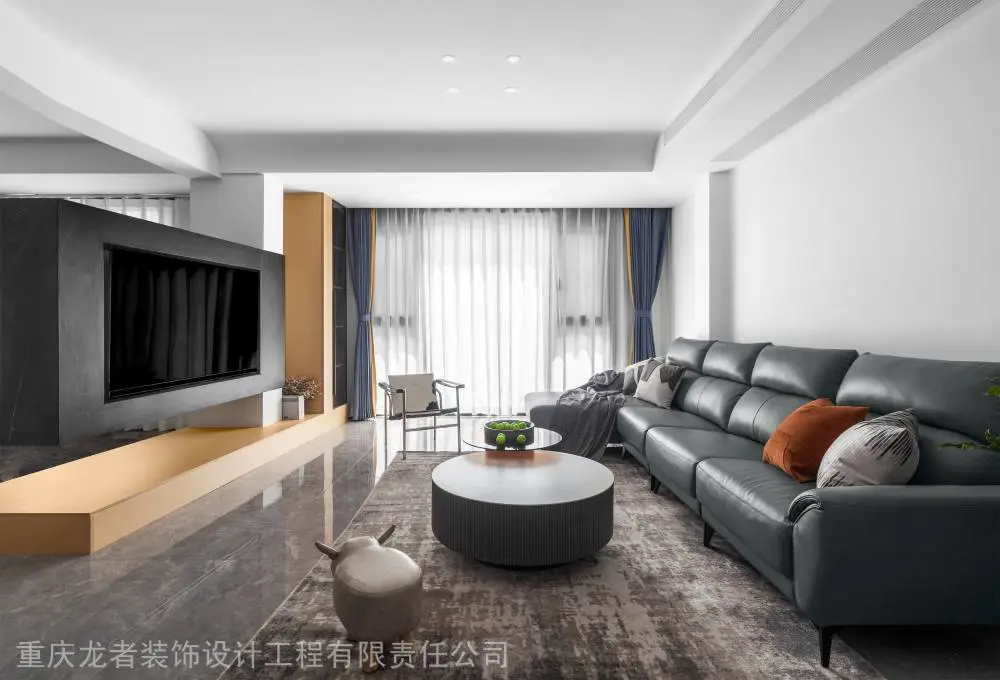 龙者装饰|保亿湖山鹿鸣|现代简约落地实景