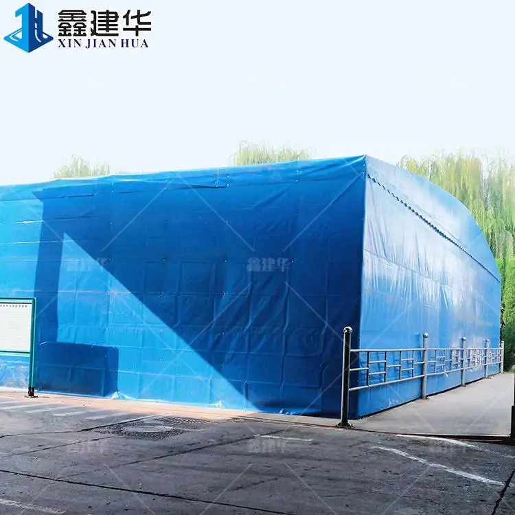 仓库搭简易棚 厂房通道活动雨棚 搭建 仲巴