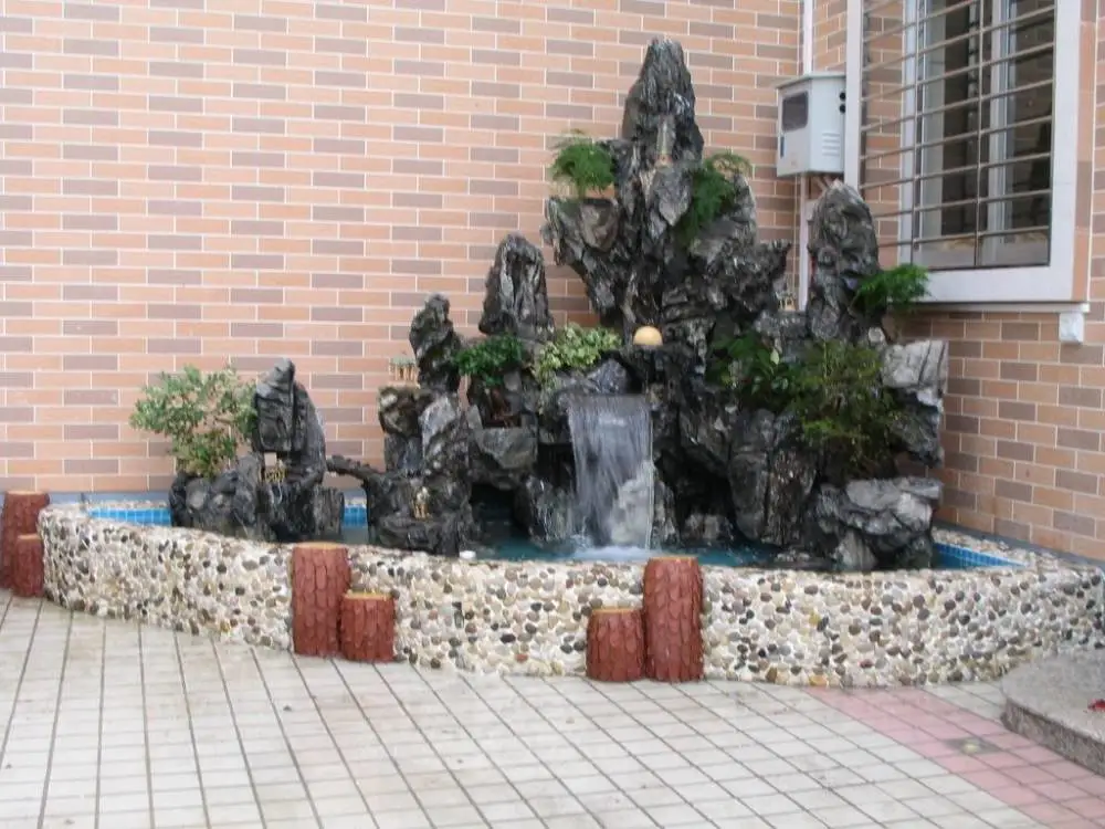 大连水泥假山制作厂家，大连水泥假树，大连水泥雕塑