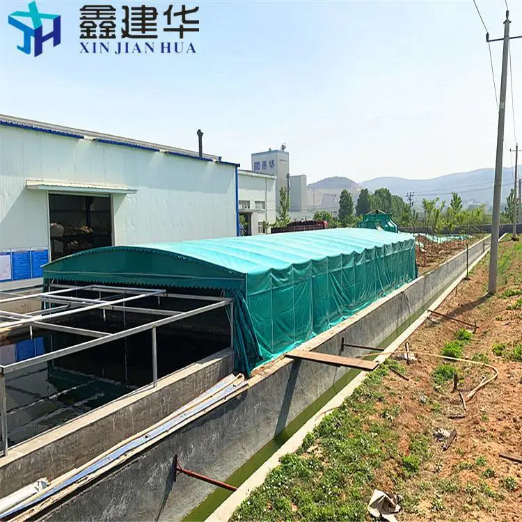 四川阿坝 露天网球场智能雨棚 大型加强雨棚物流出货篷 附近工厂