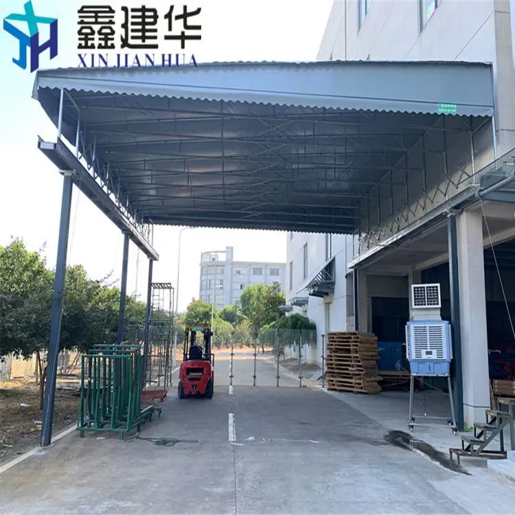 电动自行车防雨棚 安装仓储物流棚 制作过程 河北故城