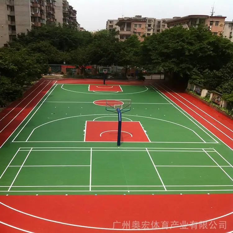 篮球场硅pu套什么定额,室外篮球场地专用灯