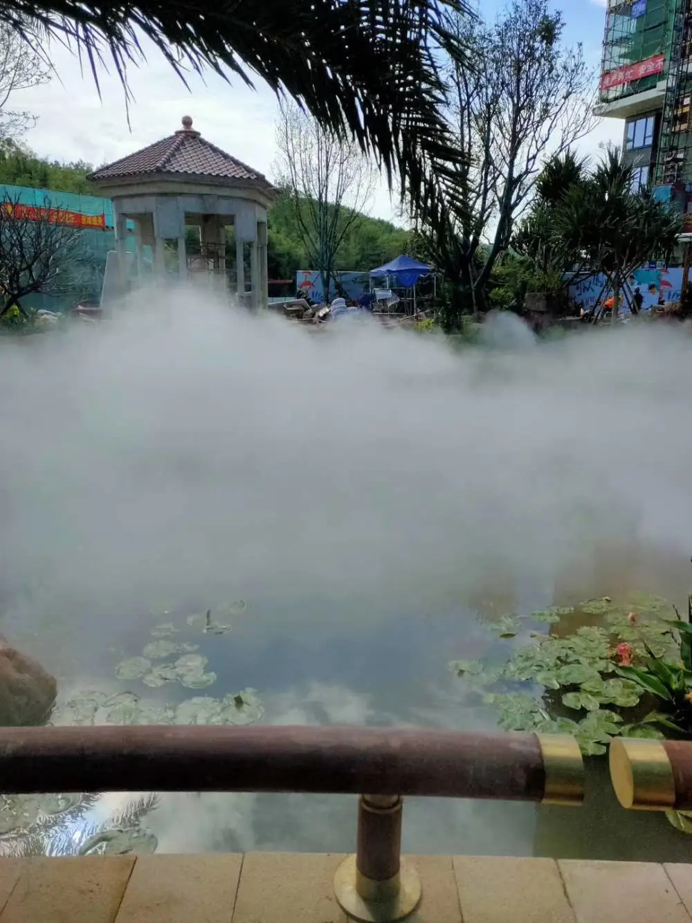 假山水池造雾系统 公园小区景观喷雾降温设备安装