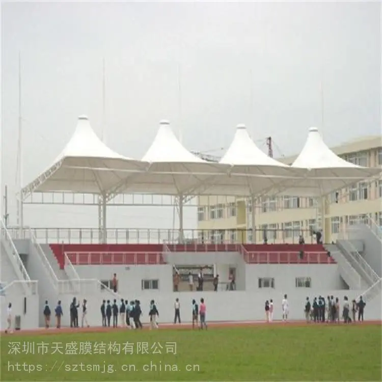 河北张家口蔚县收费站膜结构PVDF膜材料施工